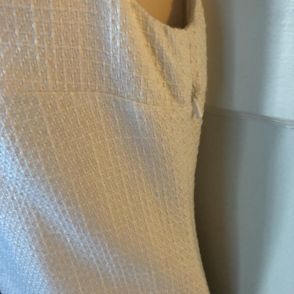 Tahari White Cross Stitch Dress Size 2 - Picture 7 of 7